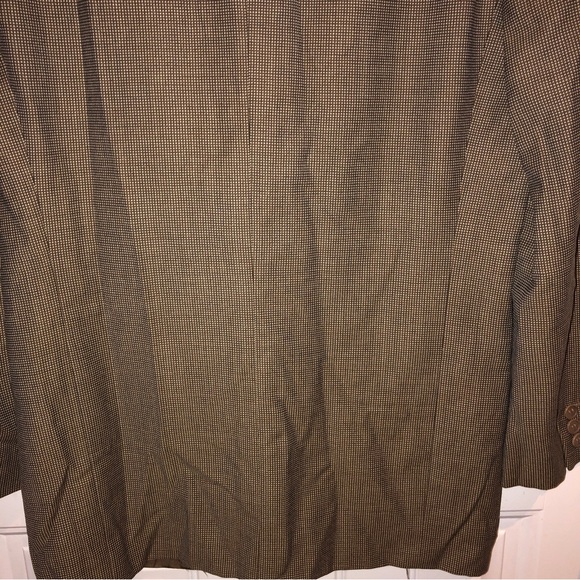 Emporio Armani Made In Italy Mens Blazer Coat Dress Jacket Size Xl Tan - Picture 6 of 9